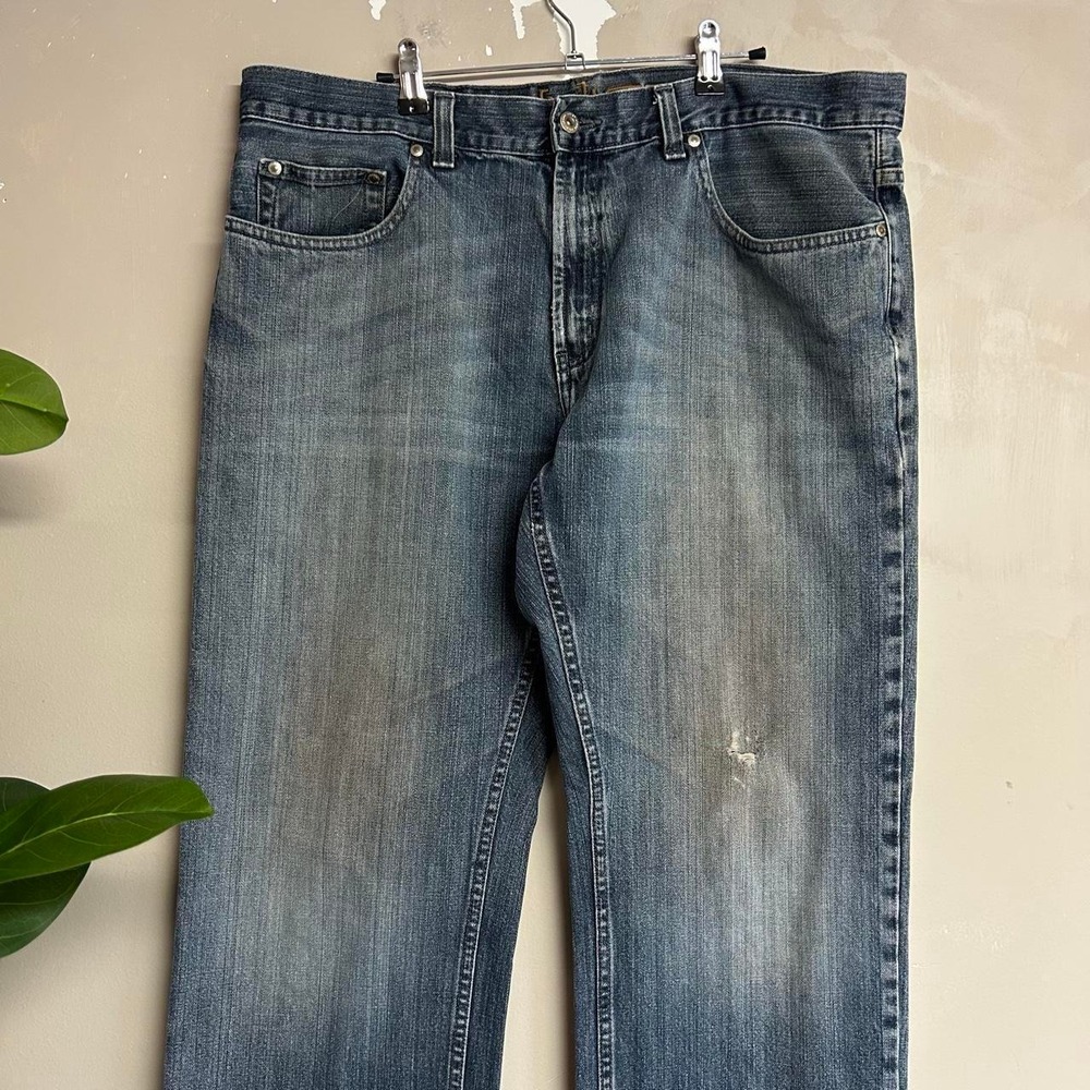 Axist Mud Wash Faded Baggy Jeans Y2K Vintage Blue Mens 38x32 - Picture 2 of 8